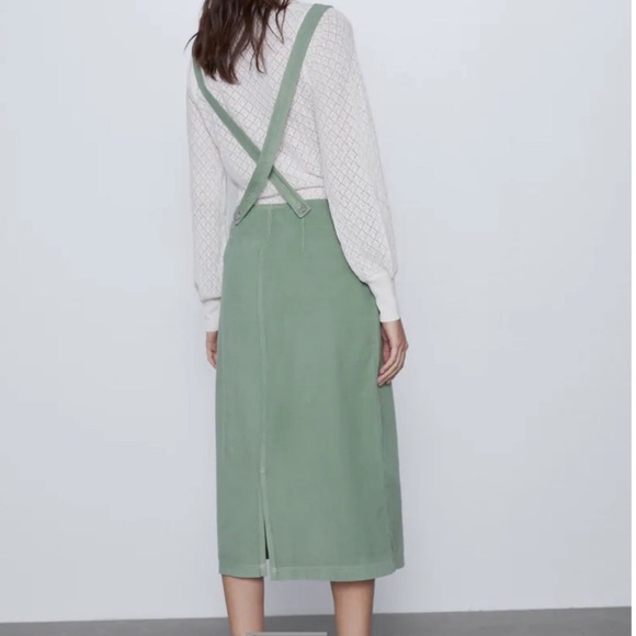 NWT Zara Overall Dress- Sophia Bib Skirt - Picture 2 of 8
